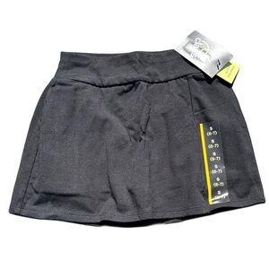 art class Black Athletic Skort with Elastic Waistband